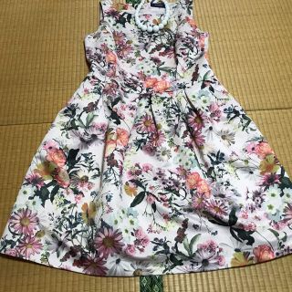 エムズグレイシー(M'S GRACY)の★エムズグレイシー ・ワンピース★ピンクお花柄素敵42〜44★エレガント(ひざ丈ワンピース)