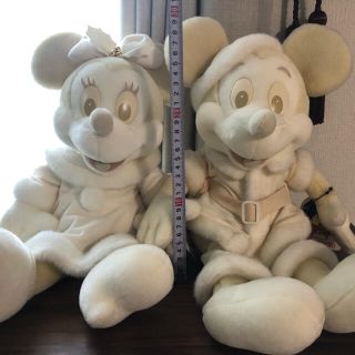 ディズニー(Disney)のミッキー　ミニー　ホワイトペア(ぬいぐるみ)