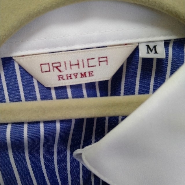 ORIHICA(オリヒカ)のmi♡さま専用　ORIHICA(オリヒカ)　ストライプシャツ レディースのトップス(シャツ/ブラウス(半袖/袖なし))の商品写真