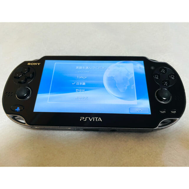 PlayStation Vita PCH-1000 ZA01 クリスタルブラックゲームソフト