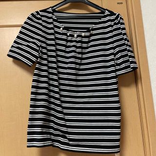 トゥービーシック(TO BE CHIC)のTO BE CHIC  ボーダー　半袖カットソー(カットソー(半袖/袖なし))