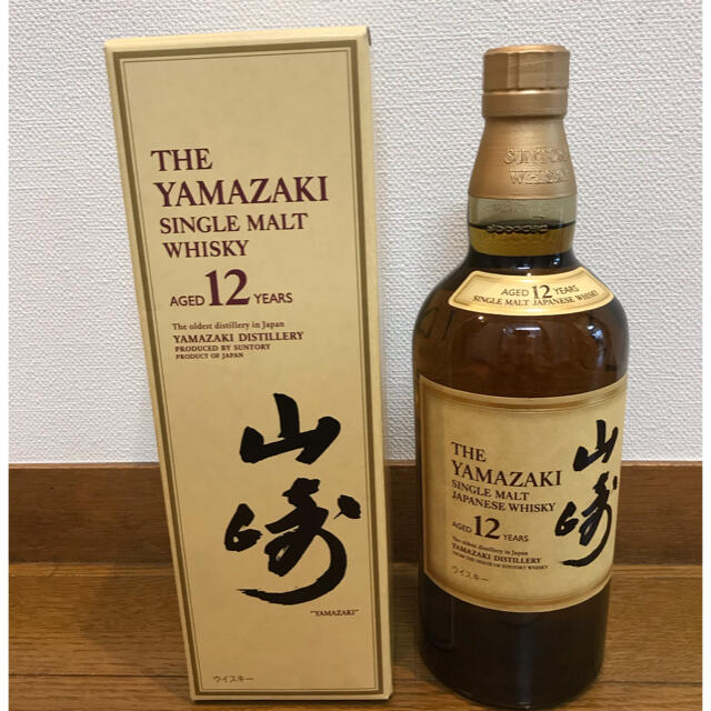 山崎12年　サントリー　シングルモルトウイスキー　箱付のサムネイル