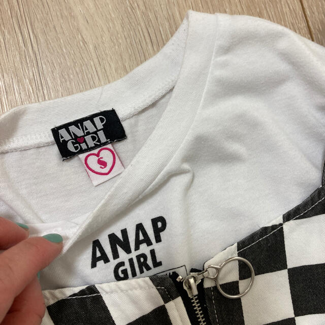ANAP(アナップ)のアナップガール　ANAPGIRL  Tシャツセット　2点セット キッズ/ベビー/マタニティのキッズ服女の子用(90cm~)(Tシャツ/カットソー)の商品写真