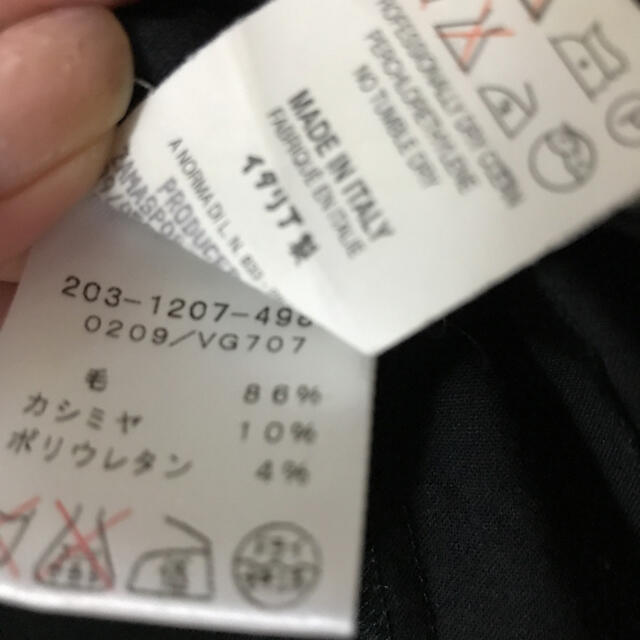 Gucci(グッチ)のGUCCI  ウールとカシミアの黒シャツ　七分袖 レディースのトップス(シャツ/ブラウス(長袖/七分))の商品写真