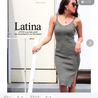 アナップラティーナ(ANAP Latina)のLatina サイドスリットキャミワンピ(ひざ丈ワンピース)