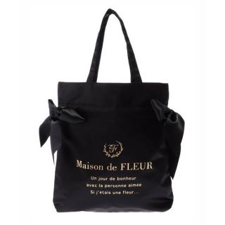 メゾンドフルール(Maison de FLEUR)の【めろ様専用】MaisondeFLEUR ダブルリボントートバッグ(トートバッグ)