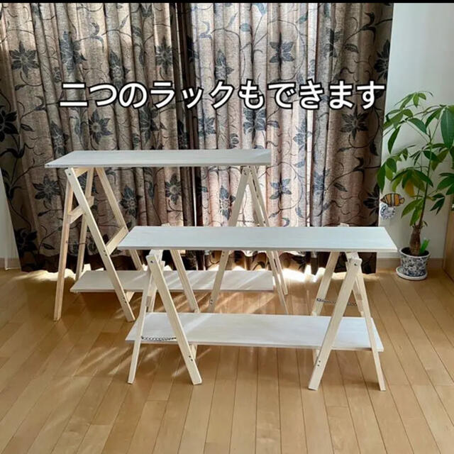 ハイスタイル用 木製ラック キャンプ キッチン テーブル