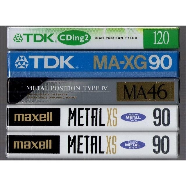 おまけ付き　メタル カセットテープ 新品未開封 最高峰TDK MA-XG90