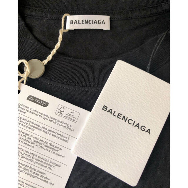 早い者勝ち!本物・正規品 新品タグ付 Balenciaga Tシャツ ロゴ 背面