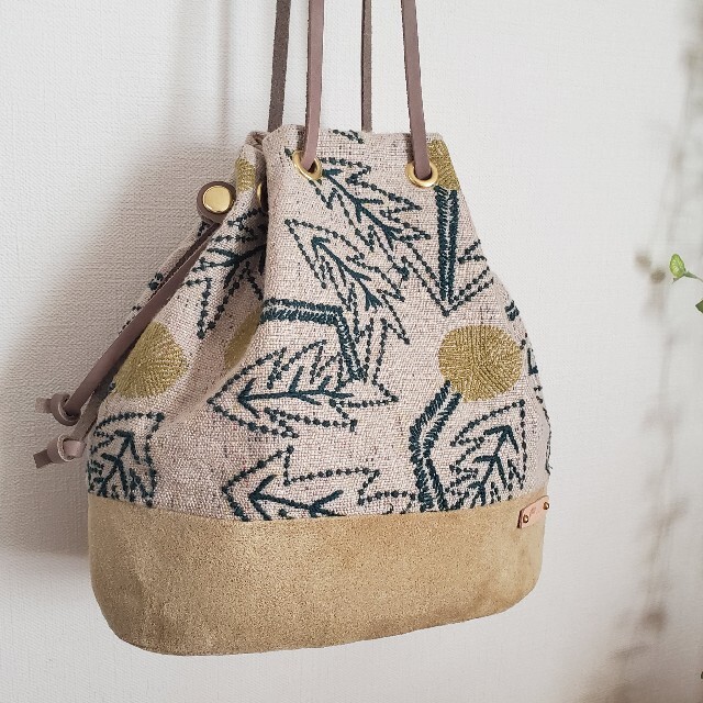 sold ミナペルホネン tanpopo ハンドメイド ショルダーバッグ 楕円底