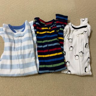 ベビーギャップ(babyGAP)のロンパース 3枚set  70cm BABYGAP 男の子 女の子(ロンパース)