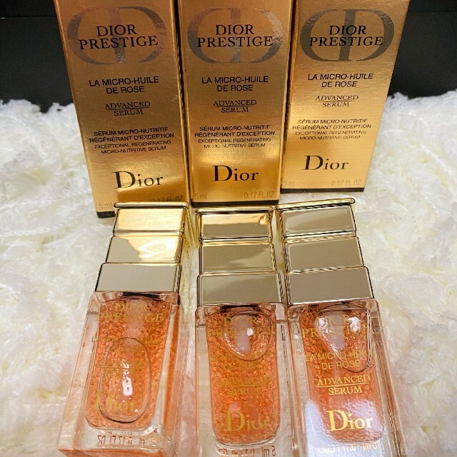 Christian Dior(クリスチャンディオール)のプレステージ　マイクロ　ユイルドローズ　セラム　ディオール　美容液　 コスメ/美容のスキンケア/基礎化粧品(美容液)の商品写真