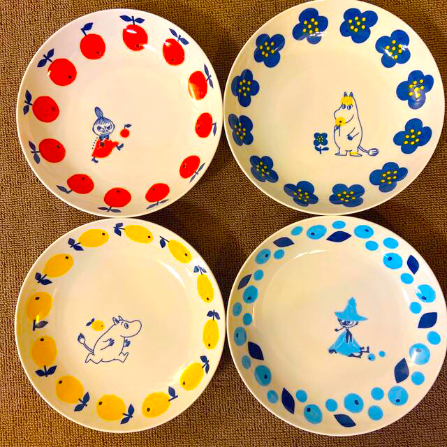 Premium Line 【新品未使用】MOOMIN ムーミン 皿4枚セット