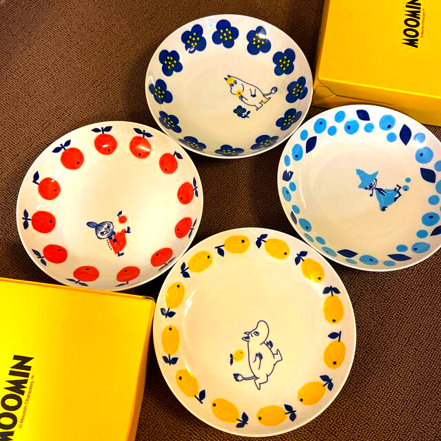 Premium Line 【新品未使用】MOOMIN ムーミン 皿4枚セット