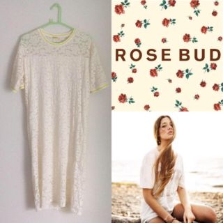 ローズバッド(ROSE BUD)の【美品】ROSE BAD☆総レース☆花柄ロングワンピース(ロングワンピース/マキシワンピース)