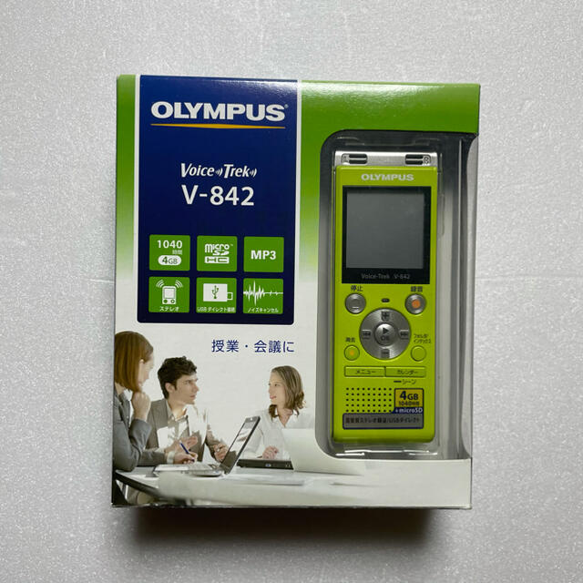 OLYMPUS(オリンパス)のOLYMPUS V-842 LGR ボイスレコーダー スマホ/家電/カメラのオーディオ機器(その他)の商品写真