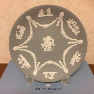 ウェッジウッド(WEDGWOOD)の新品 未使用 ウェッジウッド 希少 グレー ジャスパー  プレート 皿(食器)