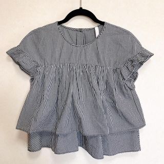 ザラ(ZARA)のZARA ギンガムチェックブラウス(シャツ/ブラウス(半袖/袖なし))