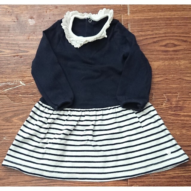 PETIT BATEAU(プチバトー)の専用☆新品同様☆プチバトー ワンピース キッズ/ベビー/マタニティのベビー服(~85cm)(ワンピース)の商品写真