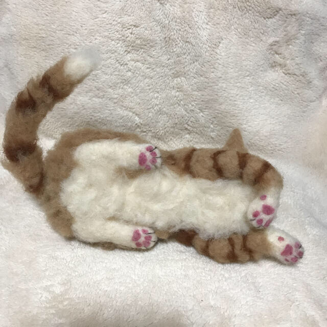 羊毛フェルト ハンドメイド 茶トラ猫ちゃん 仔猫
