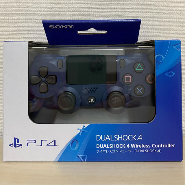 【新品未開封】PS4 純正 ワイヤレスコントローラー ミッドナイトブルー