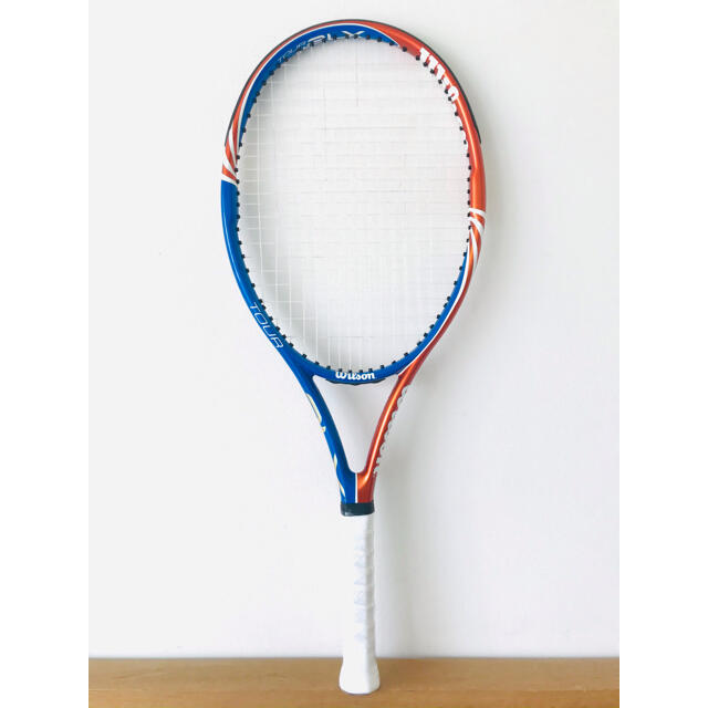 wilson(ウィルソン)の美品／ウィルソン『ツアーTOUR BLX 105』テニスラケット／オレンジブルー スポーツ/アウトドアのテニス(ラケット)の商品写真