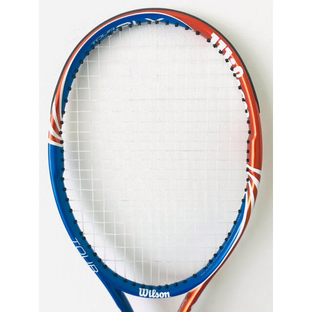 wilson(ウィルソン)の美品／ウィルソン『ツアーTOUR BLX 105』テニスラケット／オレンジブルー スポーツ/アウトドアのテニス(ラケット)の商品写真