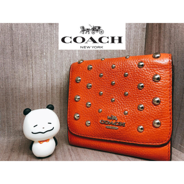 COACH(コーチ)のコーチ 財布 COACH 折り財布 コンパクト レッド ブランド 希少 レディースのファッション小物(財布)の商品写真