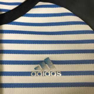 アディダス(adidas)のadidasボーダーTシャツ  M(Tシャツ(半袖/袖なし))