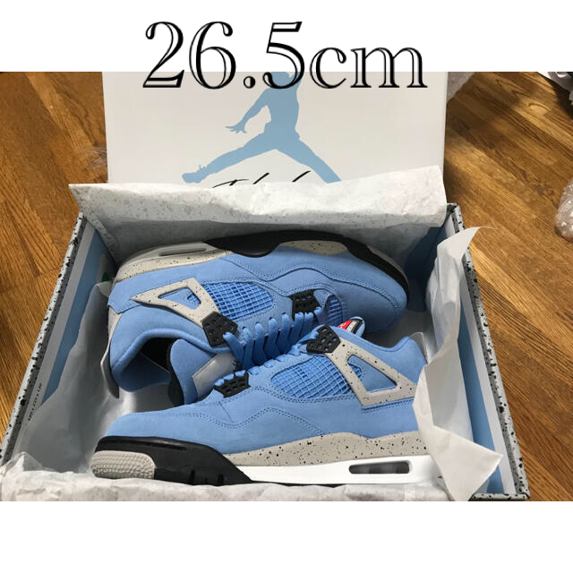 NIKE(ナイキ)のNIKE AIR JORDAN4 RETRO UNIVERSITY BLUE メンズの靴/シューズ(スニーカー)の商品写真