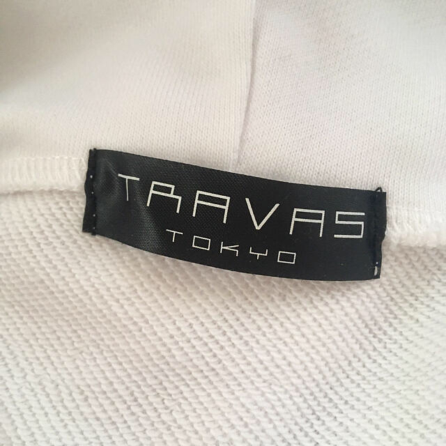 TRAVAS TOKYO  クマ フーディー （WHITE × PINK） 3