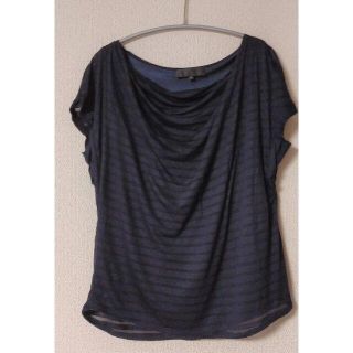 アンタイトル(UNTITLED)のアンタイトル☆きれいめ透け感ボーダーカットソー(Tシャツ(半袖/袖なし))