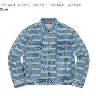 シュプリーム(Supreme)のFrayed Logos Denim Trucker Jacket(Gジャン/デニムジャケット)