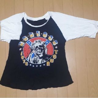 ロデオクラウンズ(RODEO CROWNS)のRODEOCROWNS ドクロラグラン7分袖Tシャツスカル ロデオクラウンズ(Tシャツ(長袖/七分))