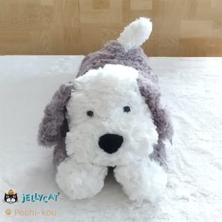 JELLYCAT 犬 伏せ ぬいぐるみ M 35cm