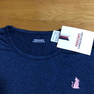 パーソンズ(PERSON'S)のpersonsパーソンズ　ネイビー　ヨガ　スポーツにストレッチ半袖TシャツLL(ヨガ)