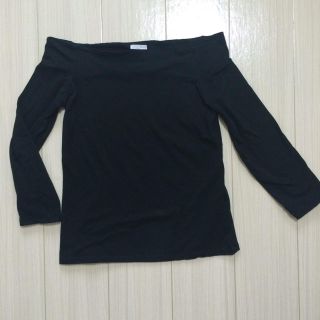 ザラ(ZARA)のZARA 黒 カットソー オフショル(カットソー(長袖/七分))