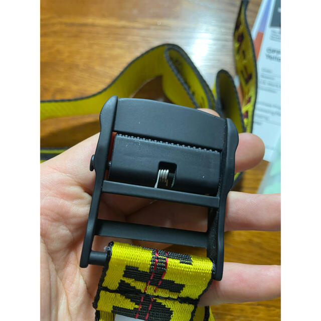 ほぼ新品Off White Yellow Industrial Belt