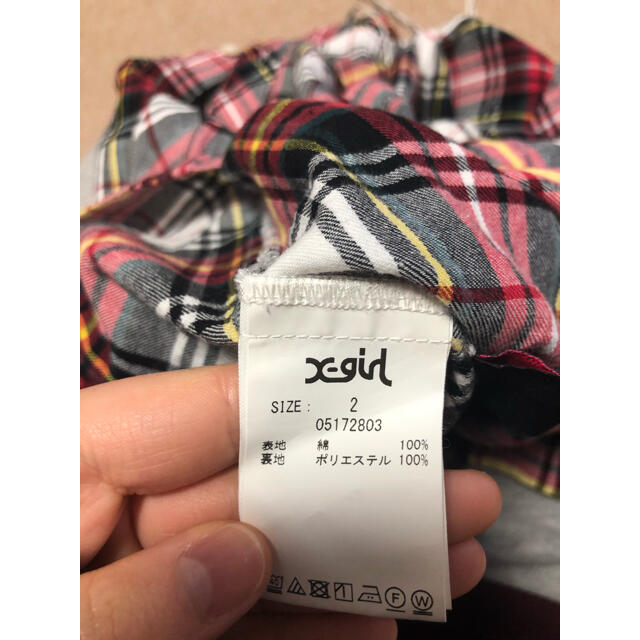 X-girl(エックスガール)のX–girl チェックロングスカート レディースのスカート(ロングスカート)の商品写真