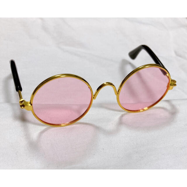 ミニチュアサングラスand金ぶち丸眼鏡（ペット用ドール用ファッションにも♪） ハンドメイドのおもちゃ(ミニチュア)の商品写真