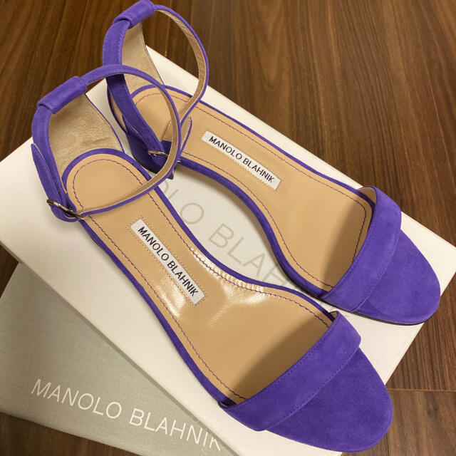 MANOLO BLAHNIK マノロブラニク37 今期パープル Drawer