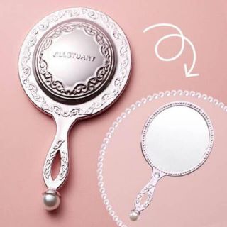 ジルバイジルスチュアート(JILL by JILLSTUART)の未使用　ジルスチュアート　ハンドミラー　手鏡　ピンク　パール　鏡　可愛い(ミラー)