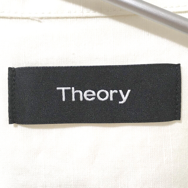 theory(セオリー)のさらに値下げ！　Theory　セオリー　シャツ　Ｌ　綿　麻　白 メンズのトップス(シャツ)の商品写真