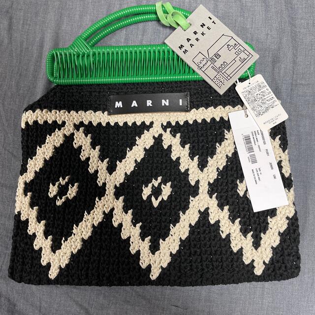 Marni(マルニ)のマルニ MARNI MARKET 2020 クロシェウール製フレームバッグ レディースのバッグ(ハンドバッグ)の商品写真