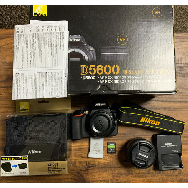 初回限定】 Nikon - +SDカード64GB +単焦点レンズ D5600 Nikon