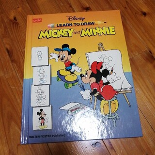ディズニー(Disney)のミッキーマウス　ミニーマウス　描き方　本(洋書)
