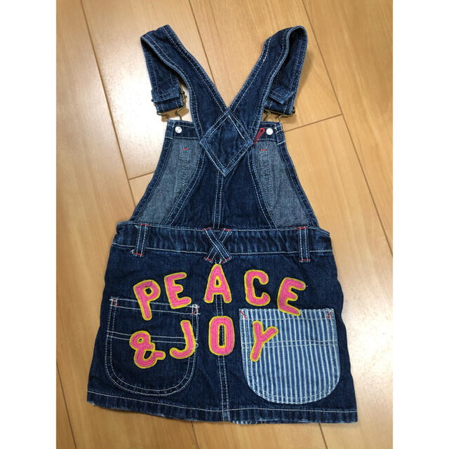 JUNK STORE(ジャンクストアー)のデニムサロペット　100 キッズ/ベビー/マタニティのキッズ服女の子用(90cm~)(ワンピース)の商品写真