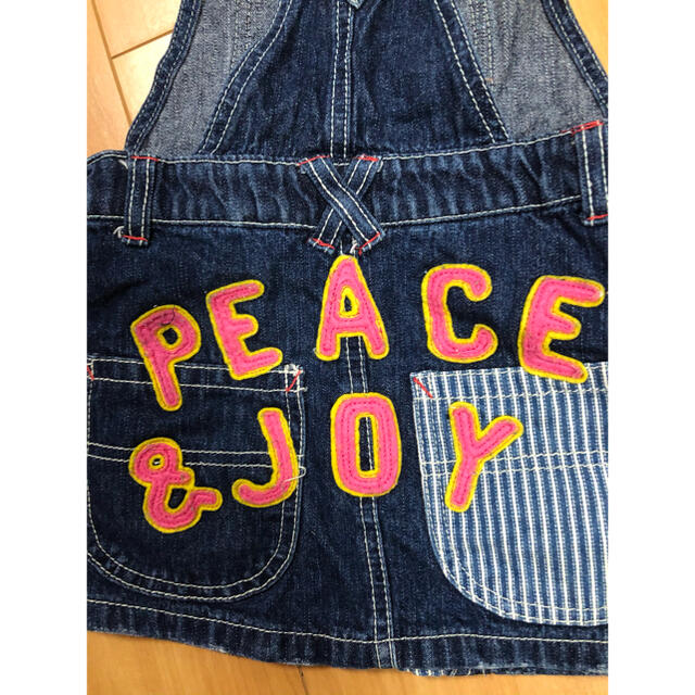 JUNK STORE(ジャンクストアー)のデニムサロペット　100 キッズ/ベビー/マタニティのキッズ服女の子用(90cm~)(ワンピース)の商品写真