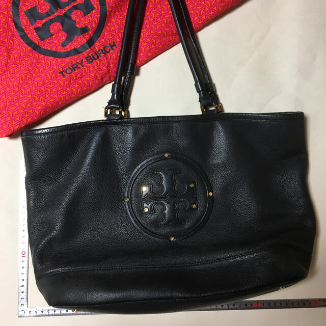 Tory Burch(トリーバーチ)のトリーバーチ  本革　黒 レディースのバッグ(トートバッグ)の商品写真