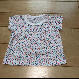 Tシャツ　花柄　トップス　60-70 60-70cm キッズ(Ｔシャツ)